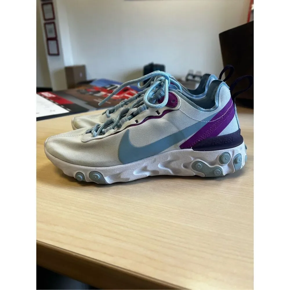 Nike React Element 55 Psychic Blue sz 5.5 EUC